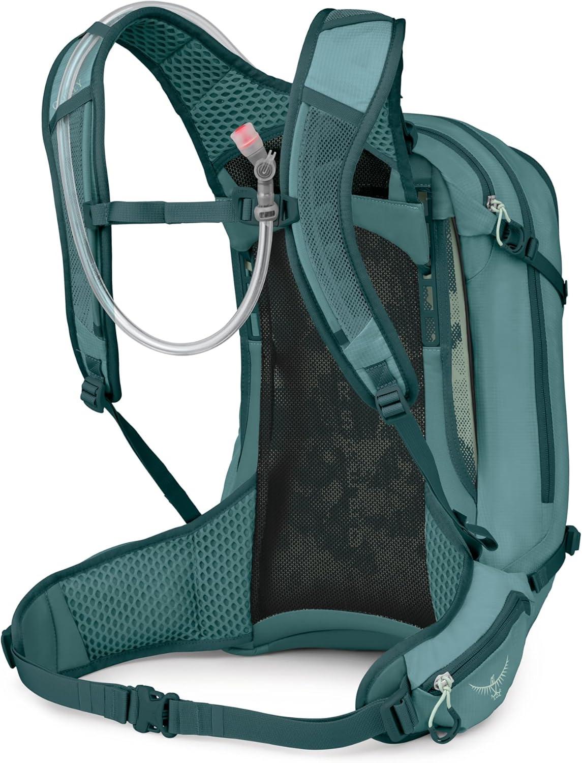 imageOsprey Syncro Mens Hiking Backpack with Hydraulics Reservoir Lightweight Mountain Biking Hydration PackCascade Blue