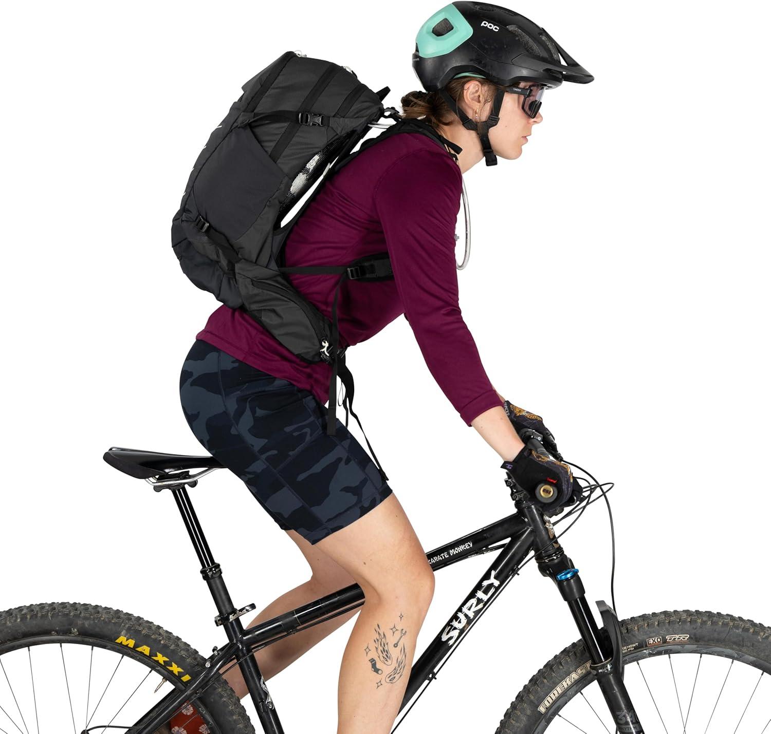 imageOsprey Syncro Mens Hiking Backpack with Hydraulics Reservoir Lightweight Mountain Biking Hydration PackCascade Blue