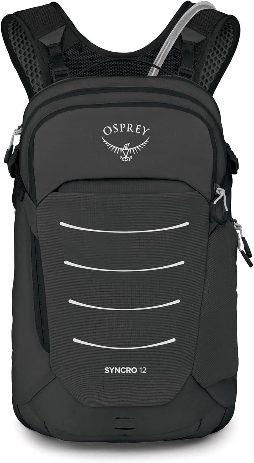 imageOsprey Syncro Mens Hiking Backpack with Hydraulics Reservoir Lightweight Mountain Biking Hydration PackRaven Black
