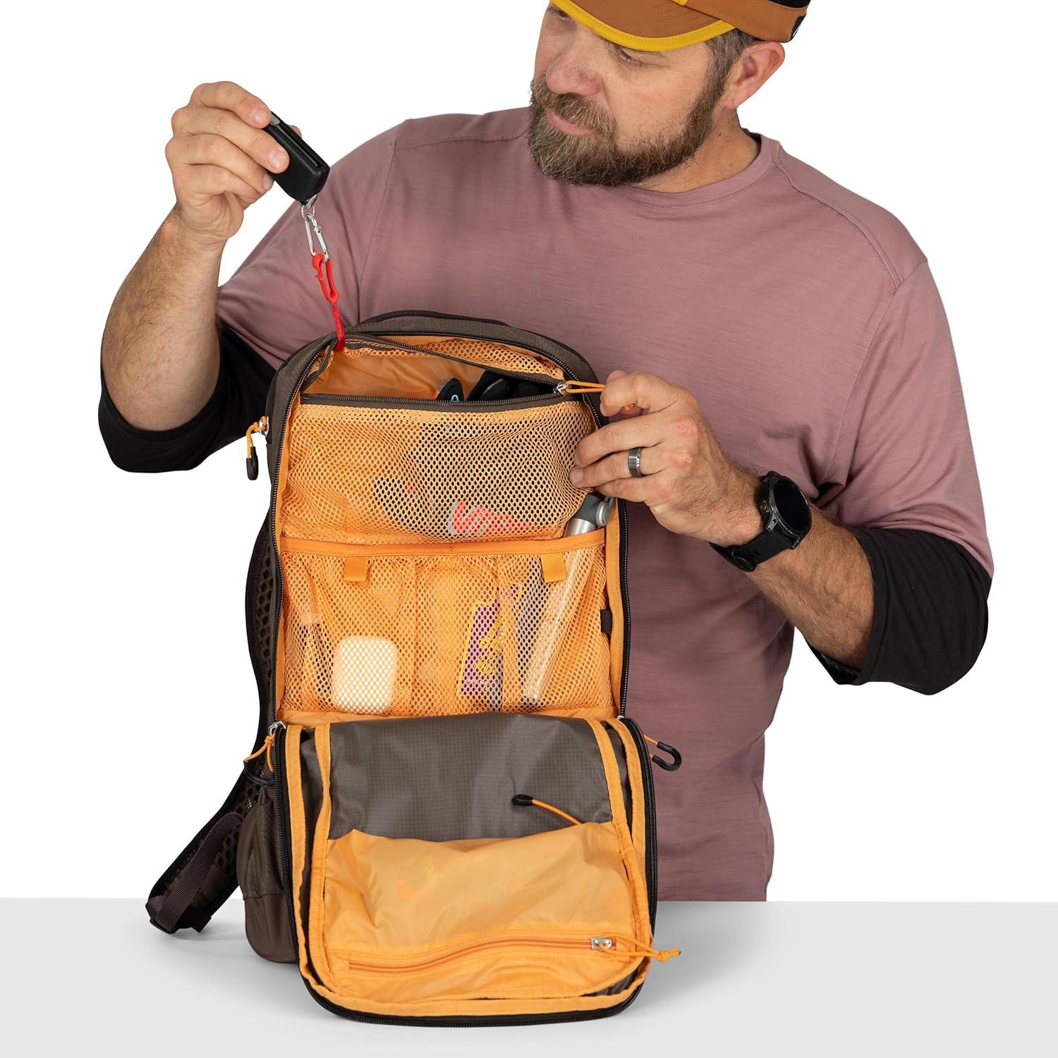imageOsprey Syncro Mens Hiking Backpack with Hydraulics Reservoir Lightweight Mountain Biking Hydration PackRaven Black