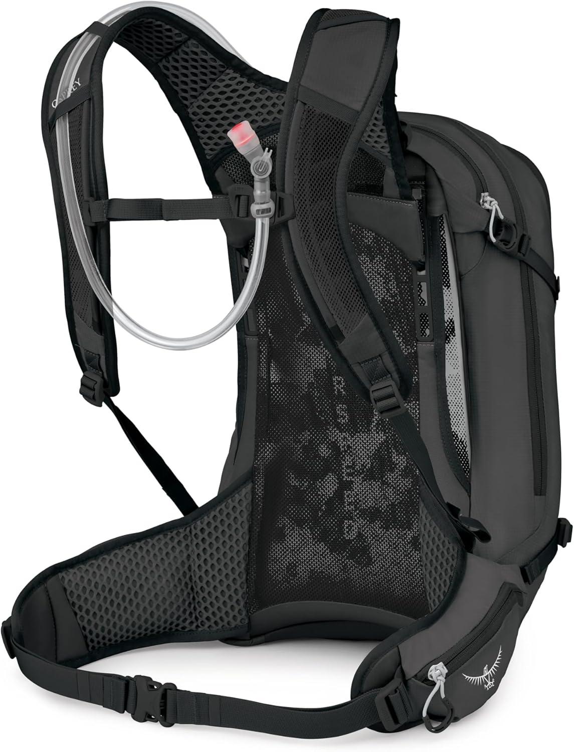 imageOsprey Syncro Mens Hiking Backpack with Hydraulics Reservoir Lightweight Mountain Biking Hydration PackRaven Black