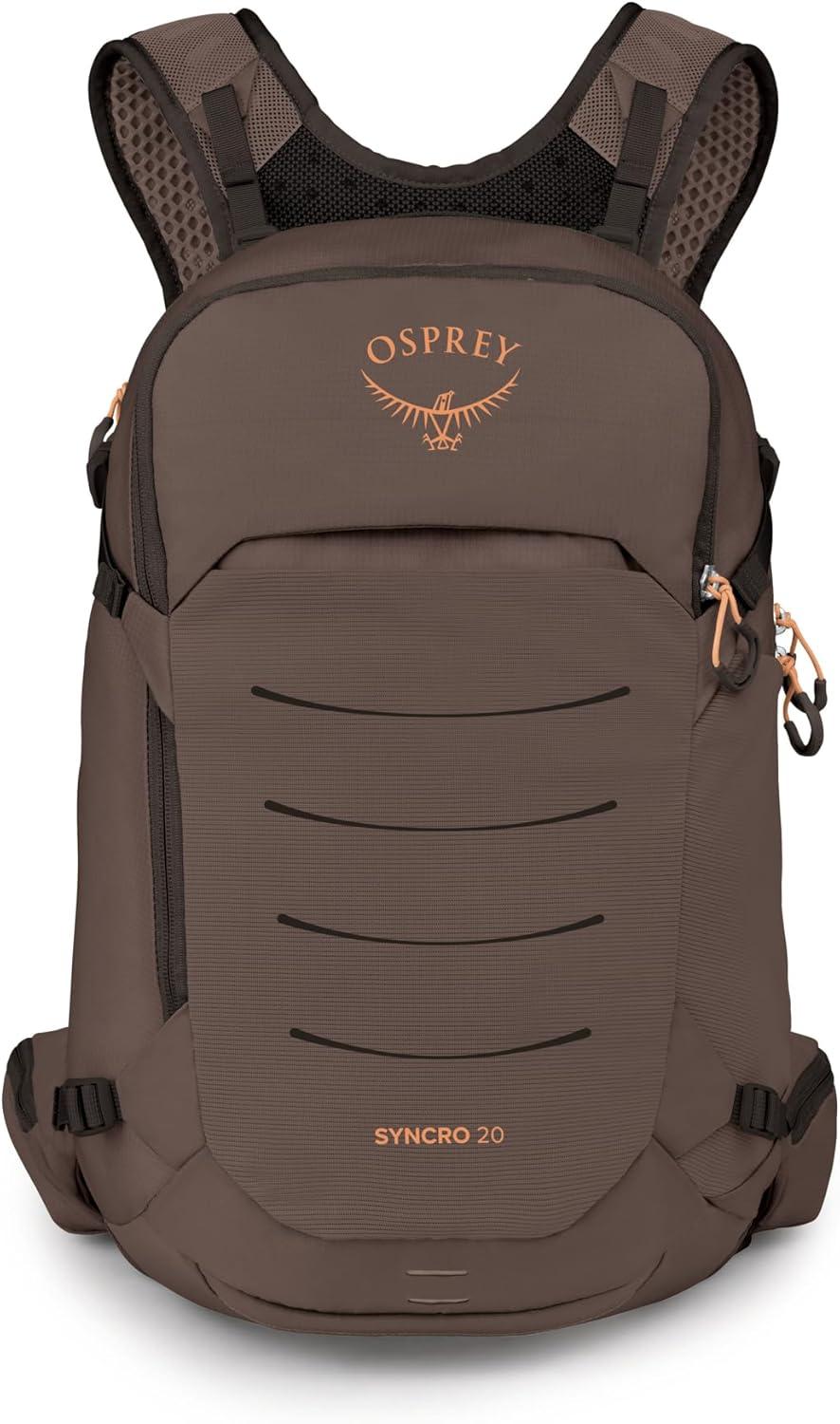imageOsprey Syncro Mens Hiking Backpack with Hydraulics Reservoir Lightweight Mountain Biking Hydration PackTruffle Brown