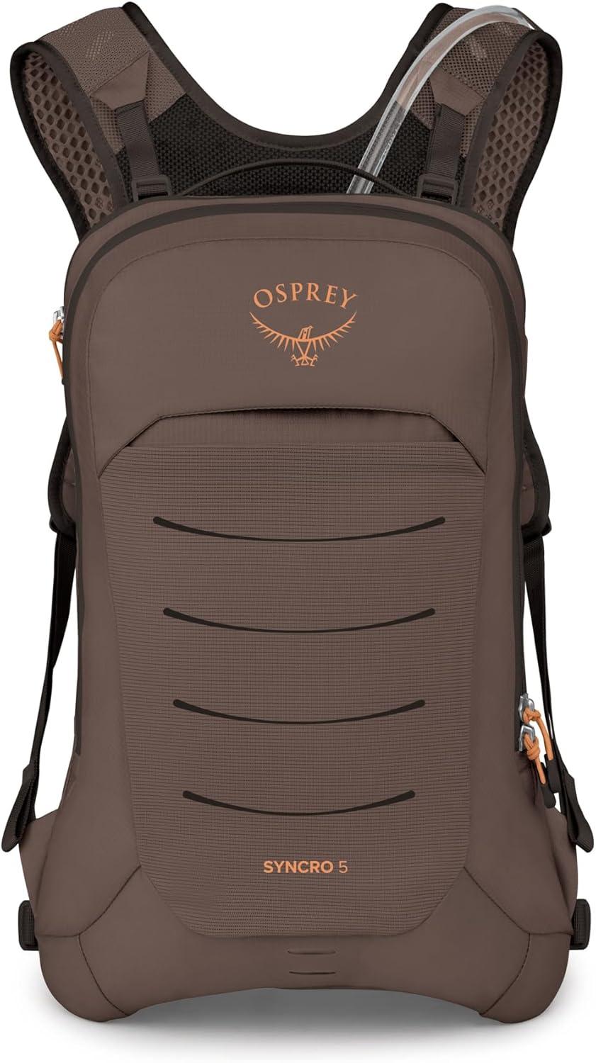 imageOsprey Syncro Mens Hiking Backpack with Hydraulics Reservoir Lightweight Mountain Biking Hydration PackTruffle Brown