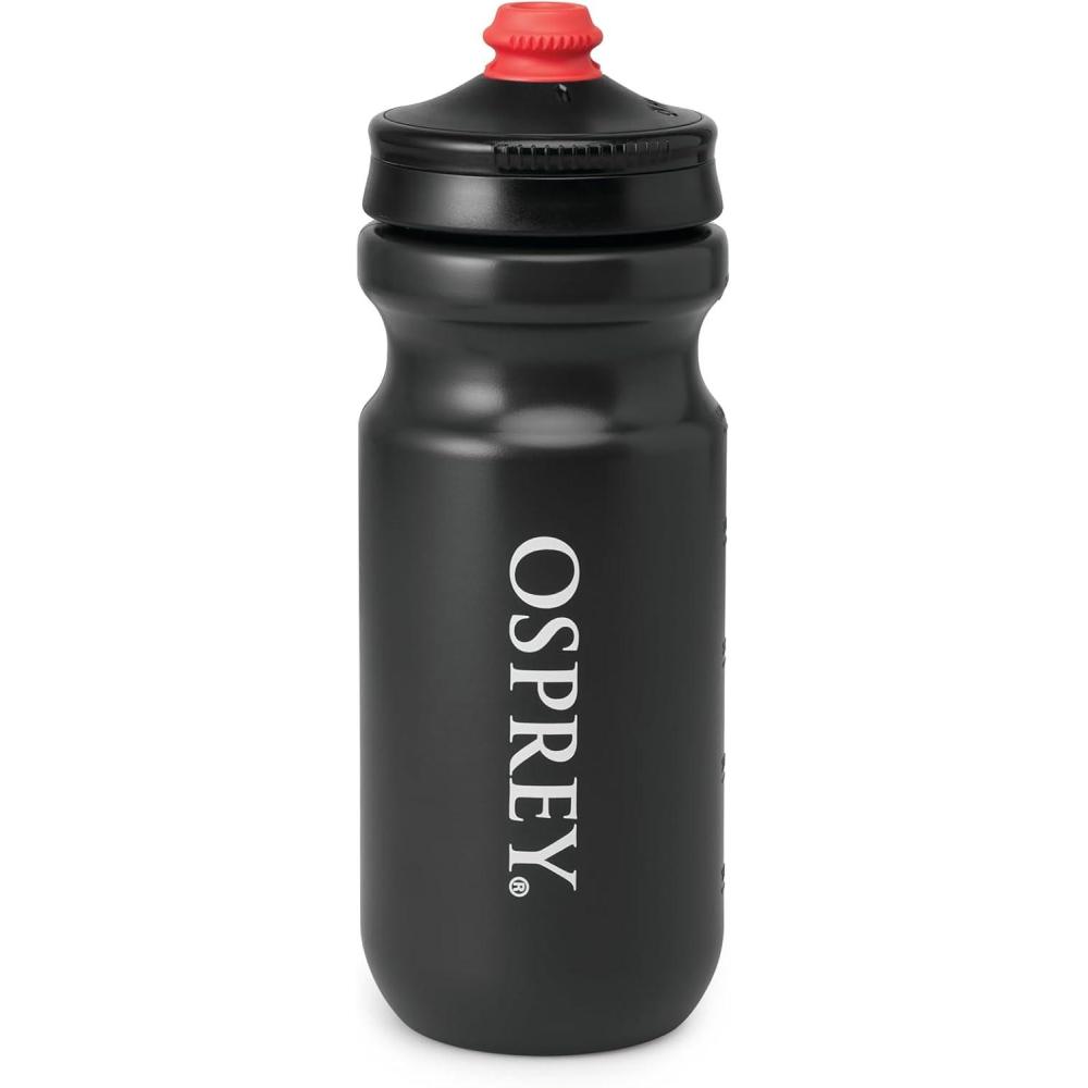 imageOsprey 20 Oz Bike Bottle Durable Leak Proof Squeeze Bottle for Biking Lightweight Flexible and Easy to Clean BlackBlack