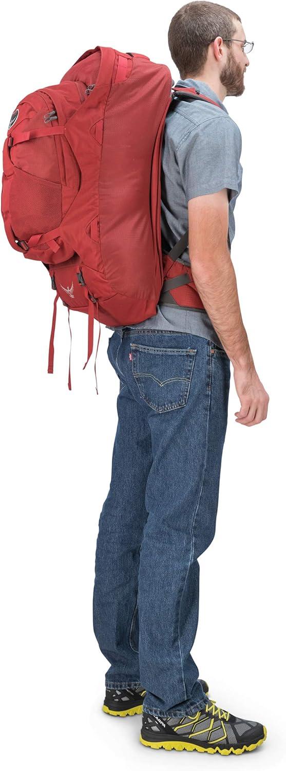 imageOsprey Packs Farpoint 55 Travel BackpackJasper Red
