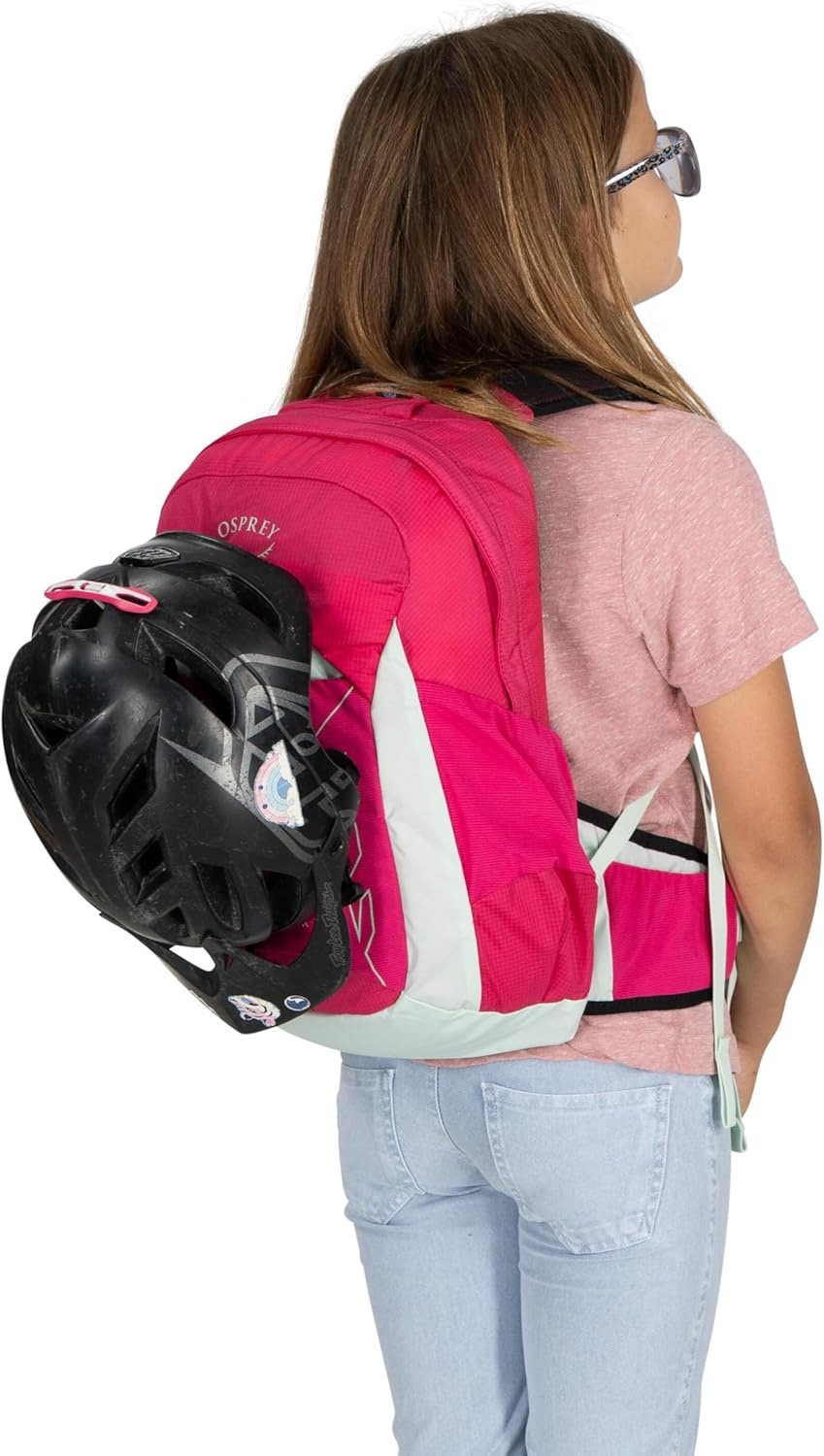 imageOsprey Tempest Jr Girls Lightweight Hiking Backpack Kids Adventure Backpack for Travel amp Camping Hotspot PinkHotspot Pink