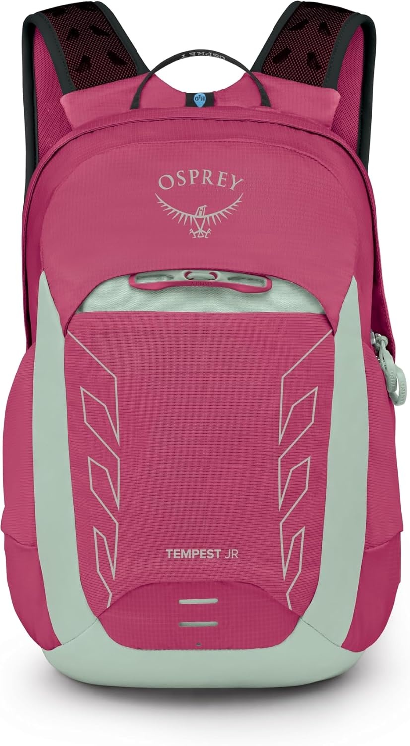 imageOsprey Tempest Jr Girls Lightweight Hiking Backpack Kids Adventure Backpack for Travel amp Camping Hotspot PinkHotspot Pink