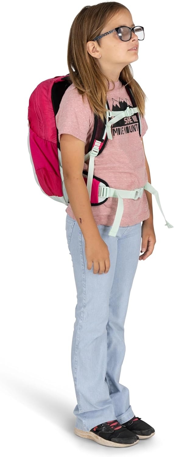 imageOsprey Tempest Jr Girls Lightweight Hiking Backpack Kids Adventure Backpack for Travel amp Camping Hotspot PinkHotspot Pink