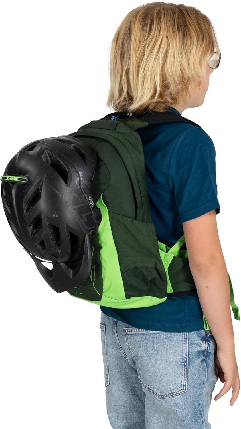 imageOsprey Talon Jr Boys Lightweight Hiking Backpack Kids Adventure Backpack for Travel amp Camping Scoria BlueScoria Blue