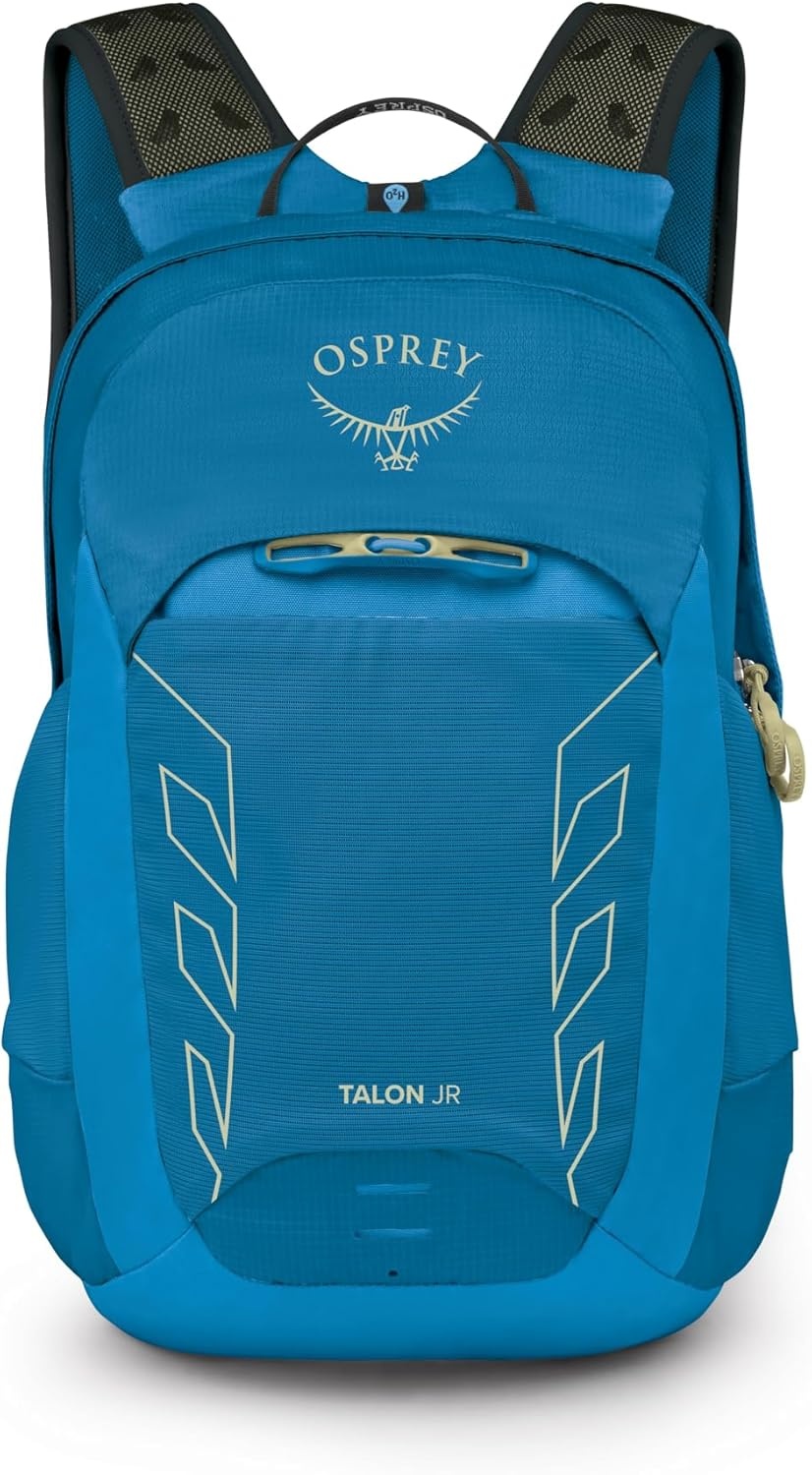 imageOsprey Talon Jr Boys Lightweight Hiking Backpack Kids Adventure Backpack for Travel amp Camping Scoria BlueScoria Blue