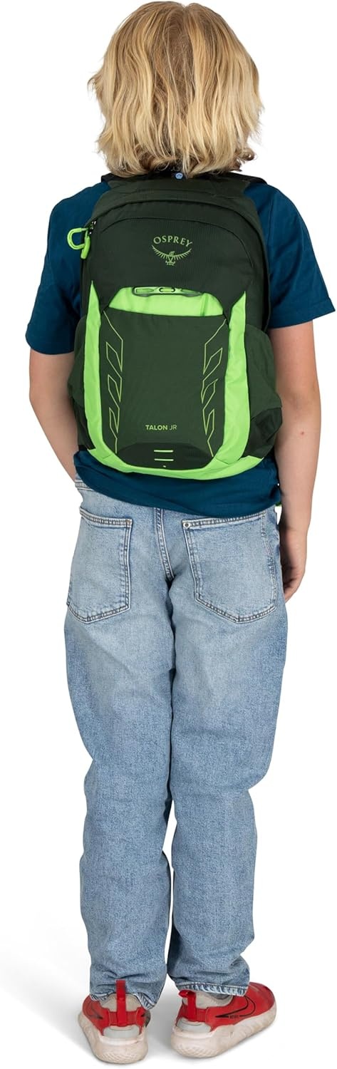 imageOsprey Talon Jr Boys Lightweight Hiking Backpack Kids Adventure Backpack for Travel amp Camping Scoria BlueScoria Blue
