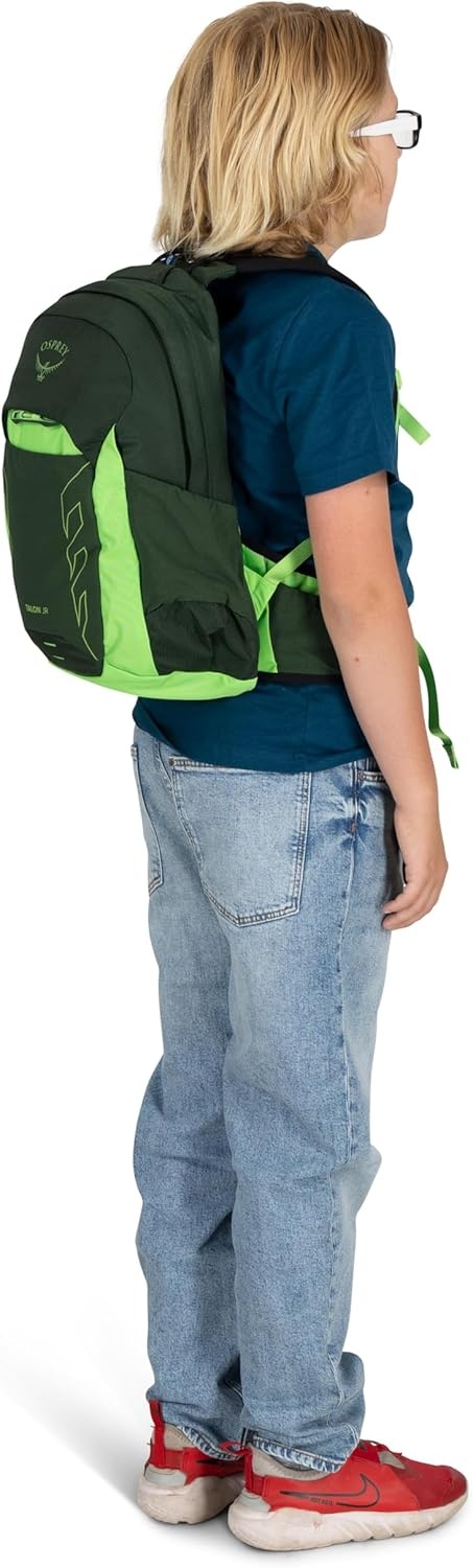 imageOsprey Talon Jr Boys Lightweight Hiking Backpack Kids Adventure Backpack for Travel amp Camping Scoria BlueScoria Blue