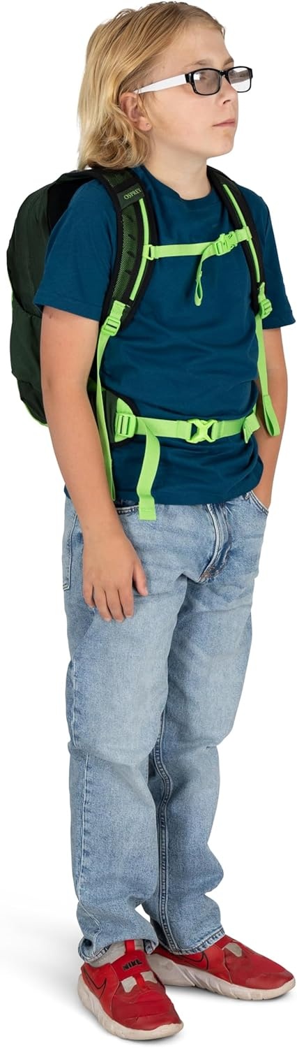 imageOsprey Talon Jr Boys Lightweight Hiking Backpack Kids Adventure Backpack for Travel amp Camping Scoria BlueScoria Blue