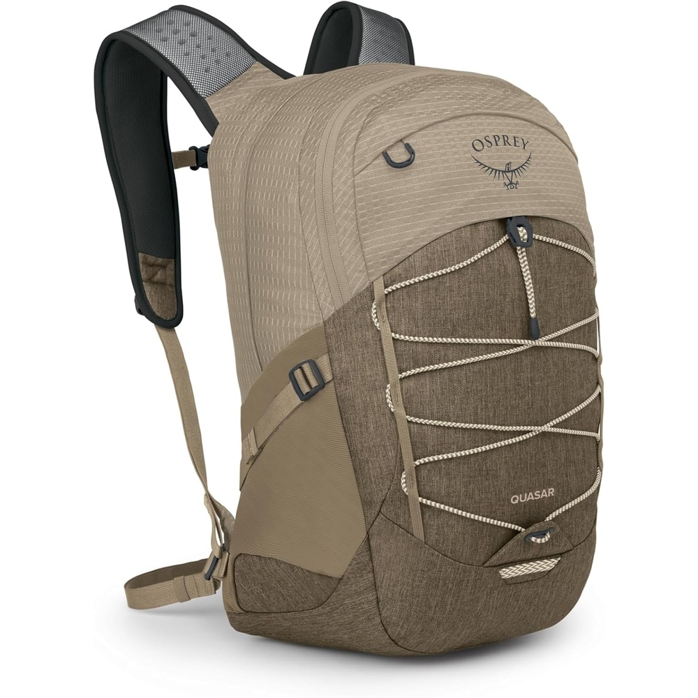 image:imageOsprey Quasar 26L Commuter Backpack Green TunnelBrindle BrownAlpaca TanLatte Brown Heather