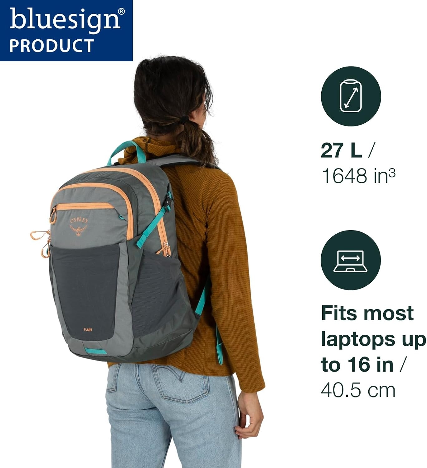 image:imageOsprey Flare Commuter Laptop BackpackIris Pink