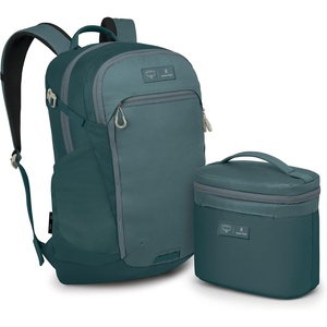 Osprey Axis Campus Laptop Backpack x Hydro Flask 5L Lunch Bag – Everyday Commuter Bundle for Campus and Work, Iris(Cascade)