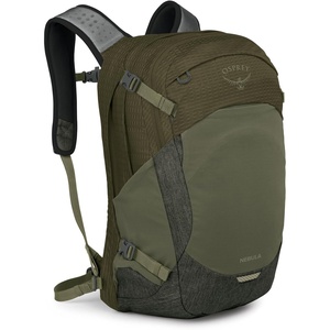 Osprey Nebula Commuter Backpack – Everyday Bag with Laptop Sleeve and Bottle Pockets, Sandy Grey/Olive Tan Heather(Moss Green-earl Grey Heather)