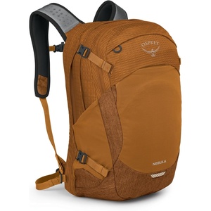 Osprey Nebula Commuter Backpack – Everyday Bag with Laptop Sleeve and Bottle Pockets, Sandy Grey/Olive Tan Heather(Toffee Orange Heather)